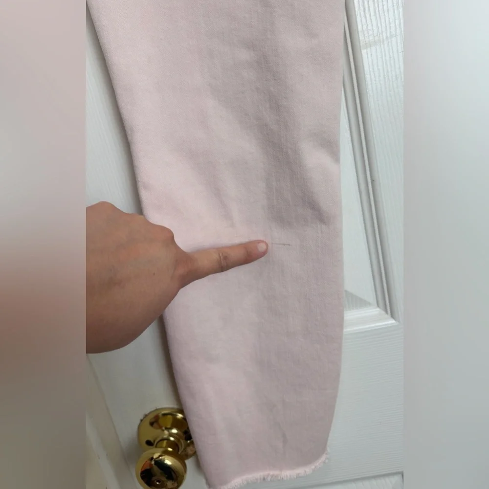PAIGE pink mid-rise straight leg Jeans size 32